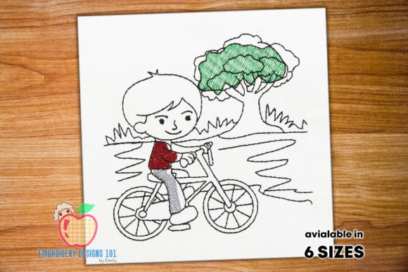 Boy Riding Bicycle in the Park: A Seller's Review