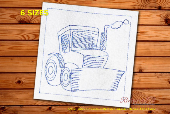 Bulldozer Redwork Design: A Seasonal Review