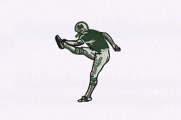Energetic Football Player: A Pro Review for Business Merch