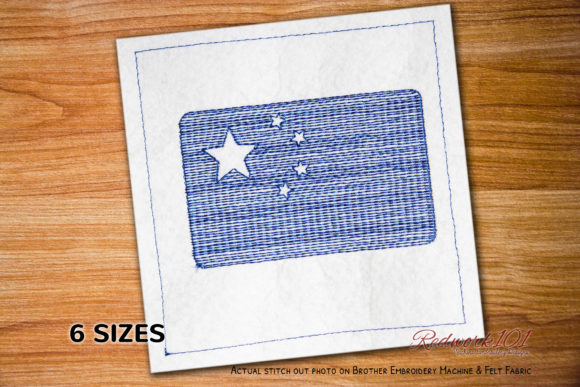 Flag of China Redwork: A Designer's Review for Boutique Sweatshirts