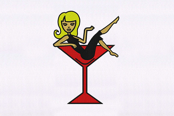 Girl in Martini Glass Design Review for Brands