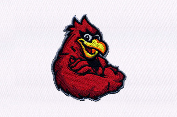 Muscular Red Bird Design: A Holiday Embroidery Review