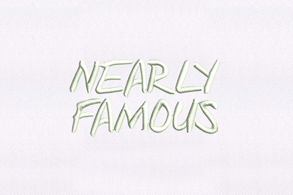 Nearly Famous Text: A Designer's Take on Bold Script