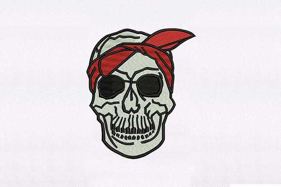 Red Bandana Skull: A Bold Halloween Embroidery Review