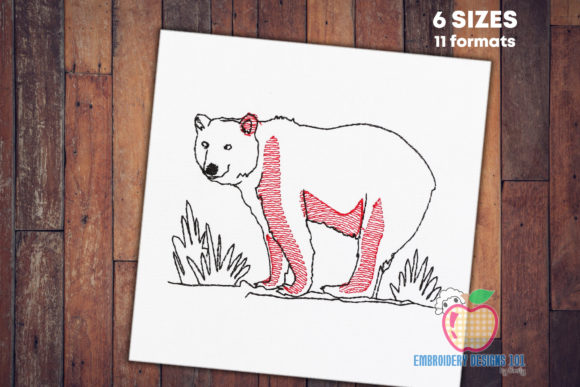 Review: Big Male Bear Walking in the Jungle Design