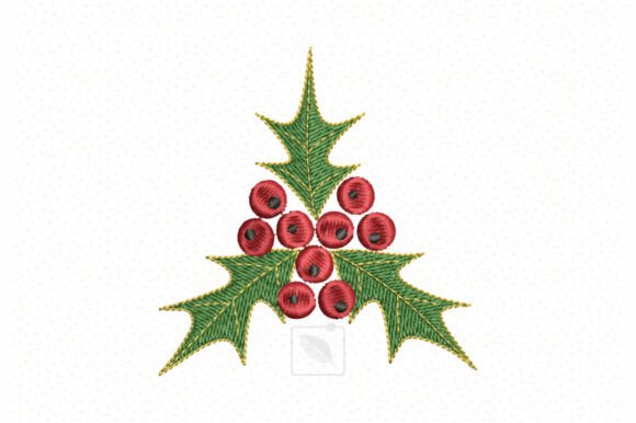 Review: Red Holly Berries New Year Motive for Boutique Sweatshirts