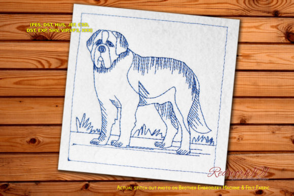 Review: St. Bernard Dog Lineart for Boutique Apparel